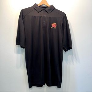 Maryland Cutter & Buck CB DryTec Luxe Performance SS Polo Collared Shirt Sz L